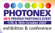 UK's leading annual photonics exhibition, PHOTONEX07